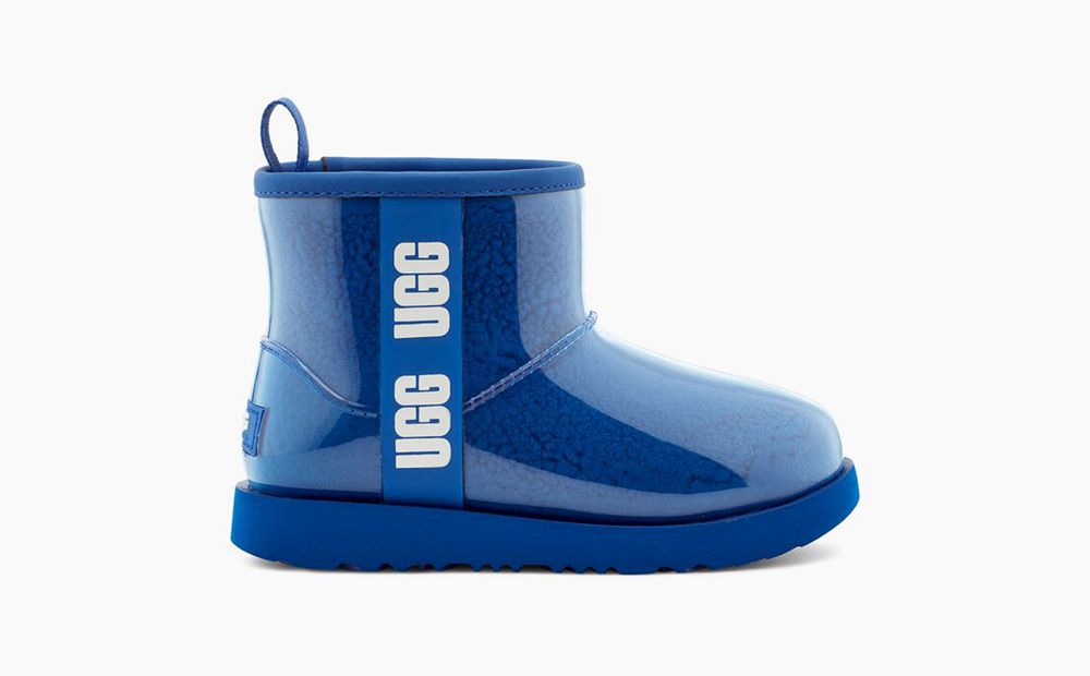 Ugg Mini Boot Big Kids - Ugg Classic Clear Mini Ii Blue - 380NLUSMV